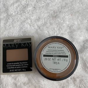 Creme to Powder Foundation and Mineral Powder